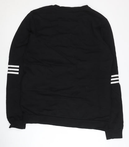 Mens UK Size L adidas Black Pullover Sweatshirt