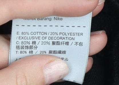 Nike Unisex Black 3XL Pullover Sweatshirt Just Do It Logo