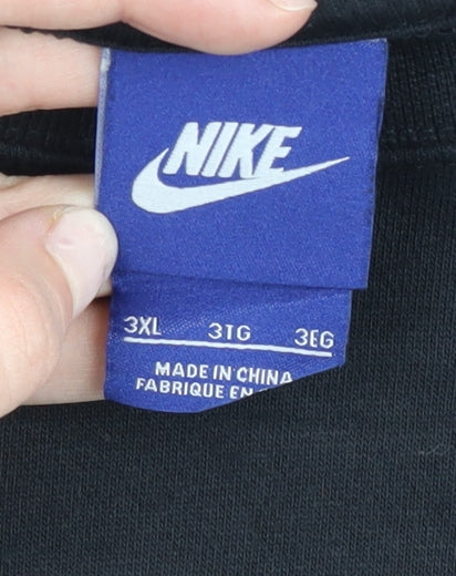 Nike Unisex Black 3XL Pullover Sweatshirt Just Do It Logo