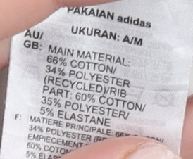 Adidas Neo Womens White XS Pullover Hoodie Graphic Print Cotton Blend