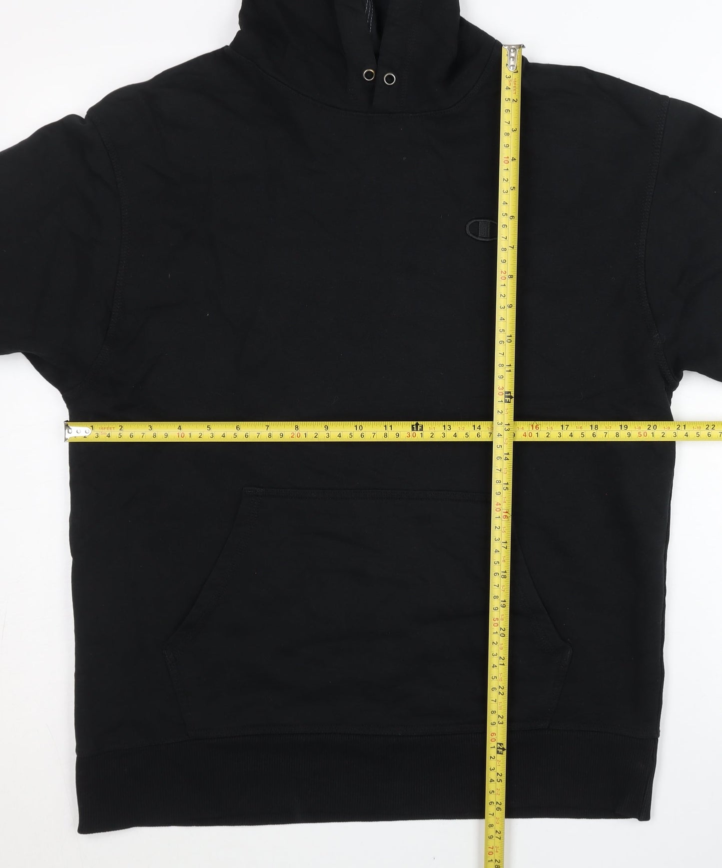 Mens UK Size M Champion Black Pullover Hoodie
