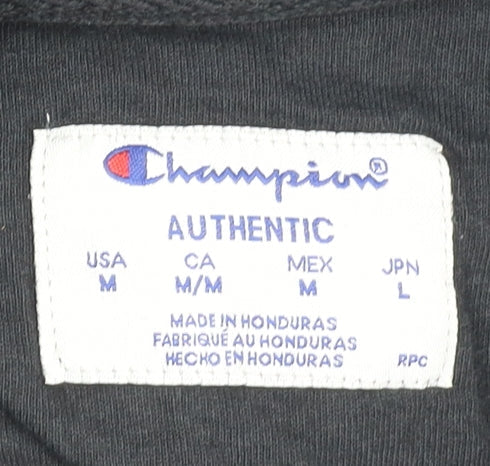 Mens UK Size M Champion Black Pullover Hoodie
