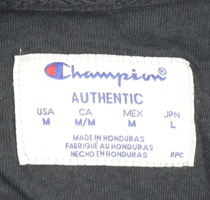 Mens UK Size M Champion Black Pullover Hoodie