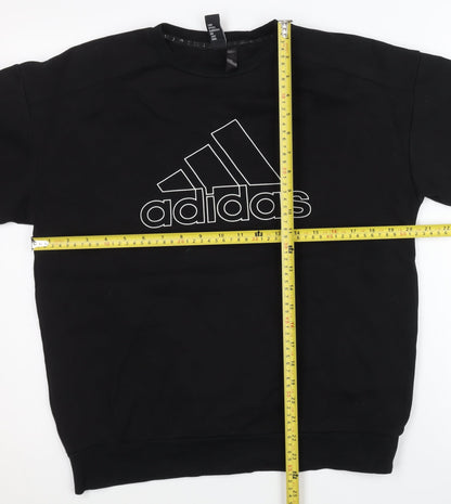 Mens UK Size L adidas Black Pullover Sweatshirt