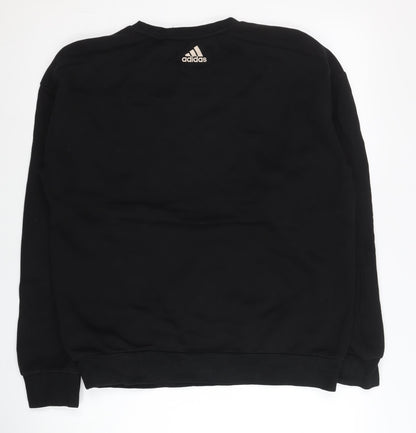 Mens UK Size L adidas Black Pullover Sweatshirt