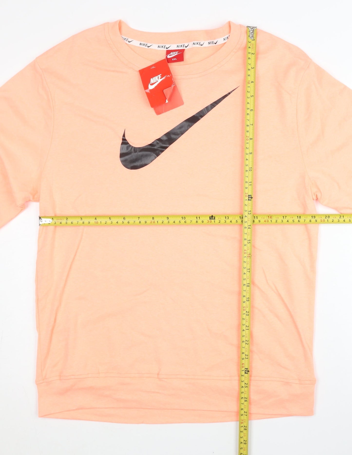 Nike Women’s Orange 2XL Pullover Sweatshirt Logo Crew Neck