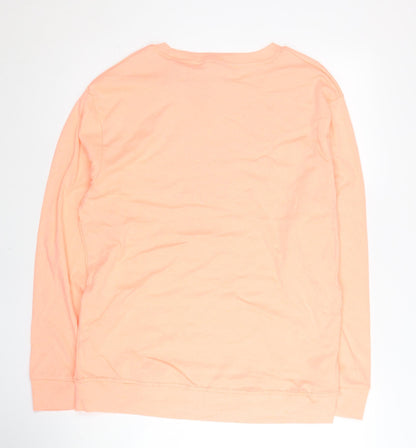 Nike Women’s Orange 2XL Pullover Sweatshirt Logo Crew Neck