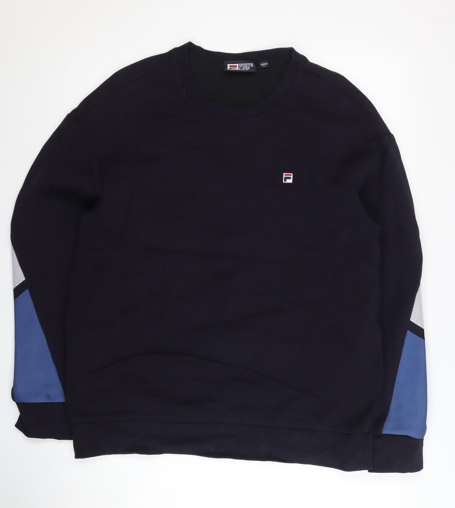 Mens UK Size S FILA Blue Pullover Sweatshirt