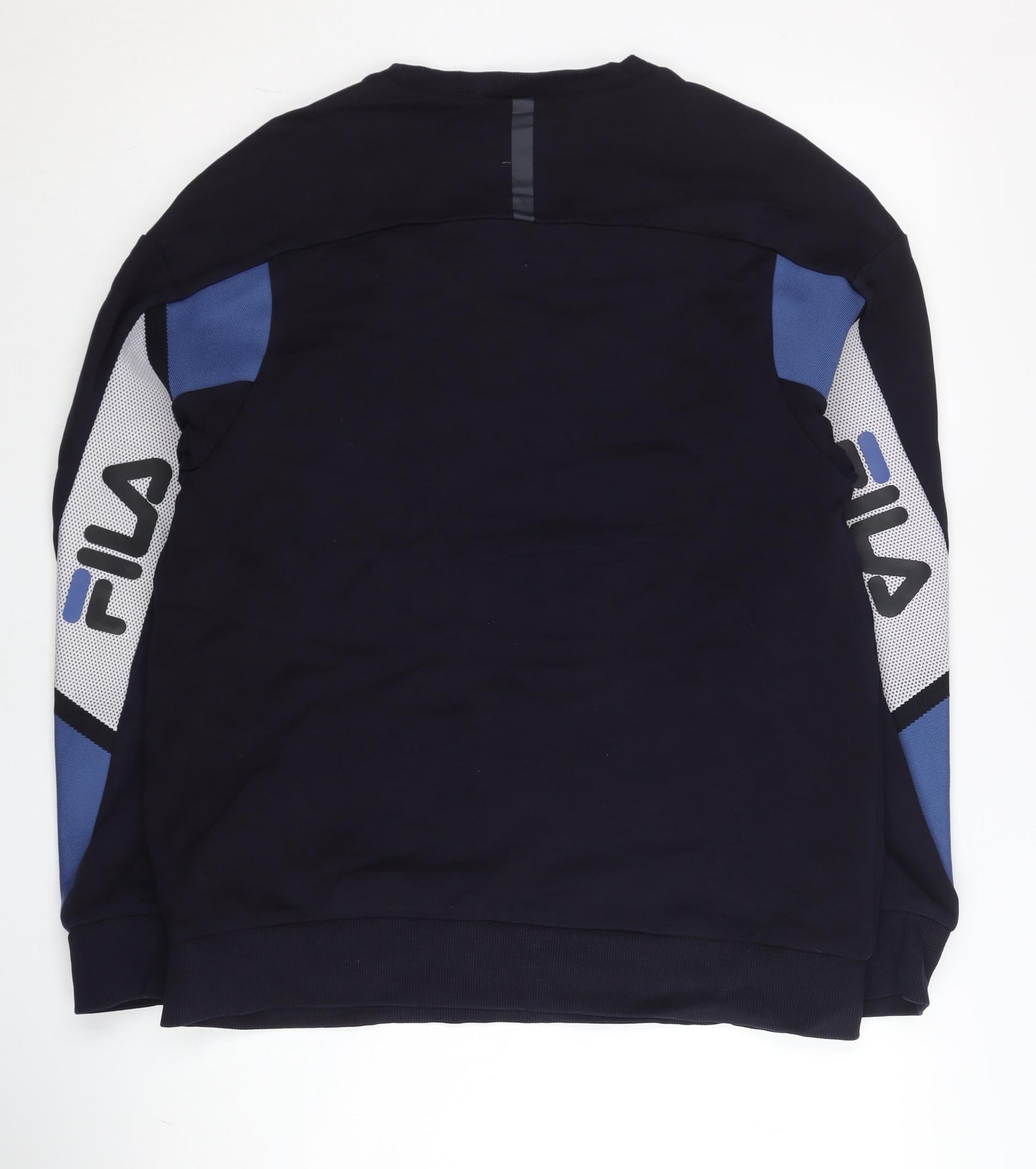 Mens UK Size S FILA Blue Pullover Sweatshirt