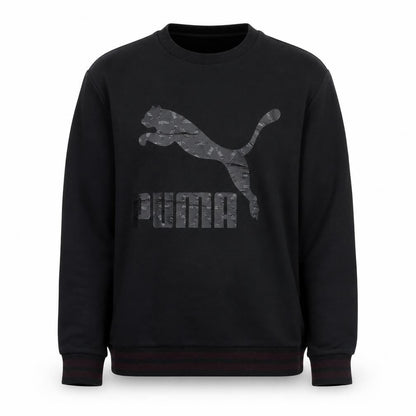 Mens UK Size L PUMA Black Pullover Sweatshirt