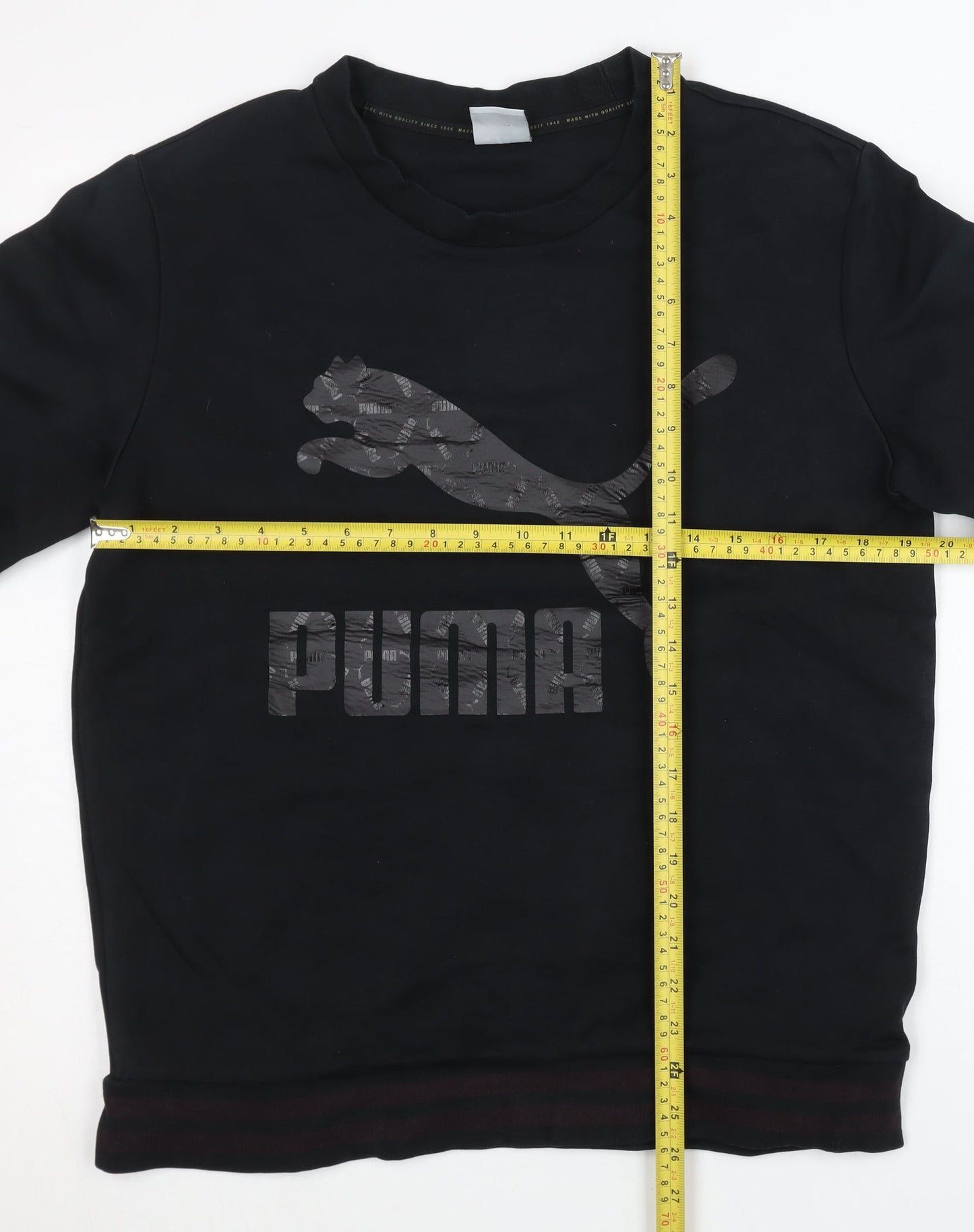 Mens UK Size L PUMA Black Pullover Sweatshirt