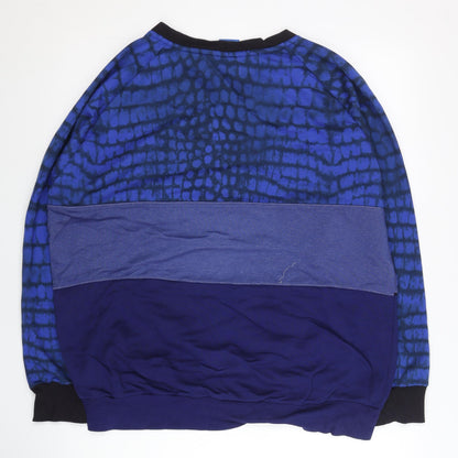Mens UK Size S adidas Blue Pullover Sweatshirt