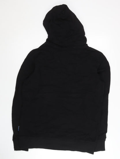 Adidas Womens Black XL Pullover Hoodie Cotton Logo Sweatshirt