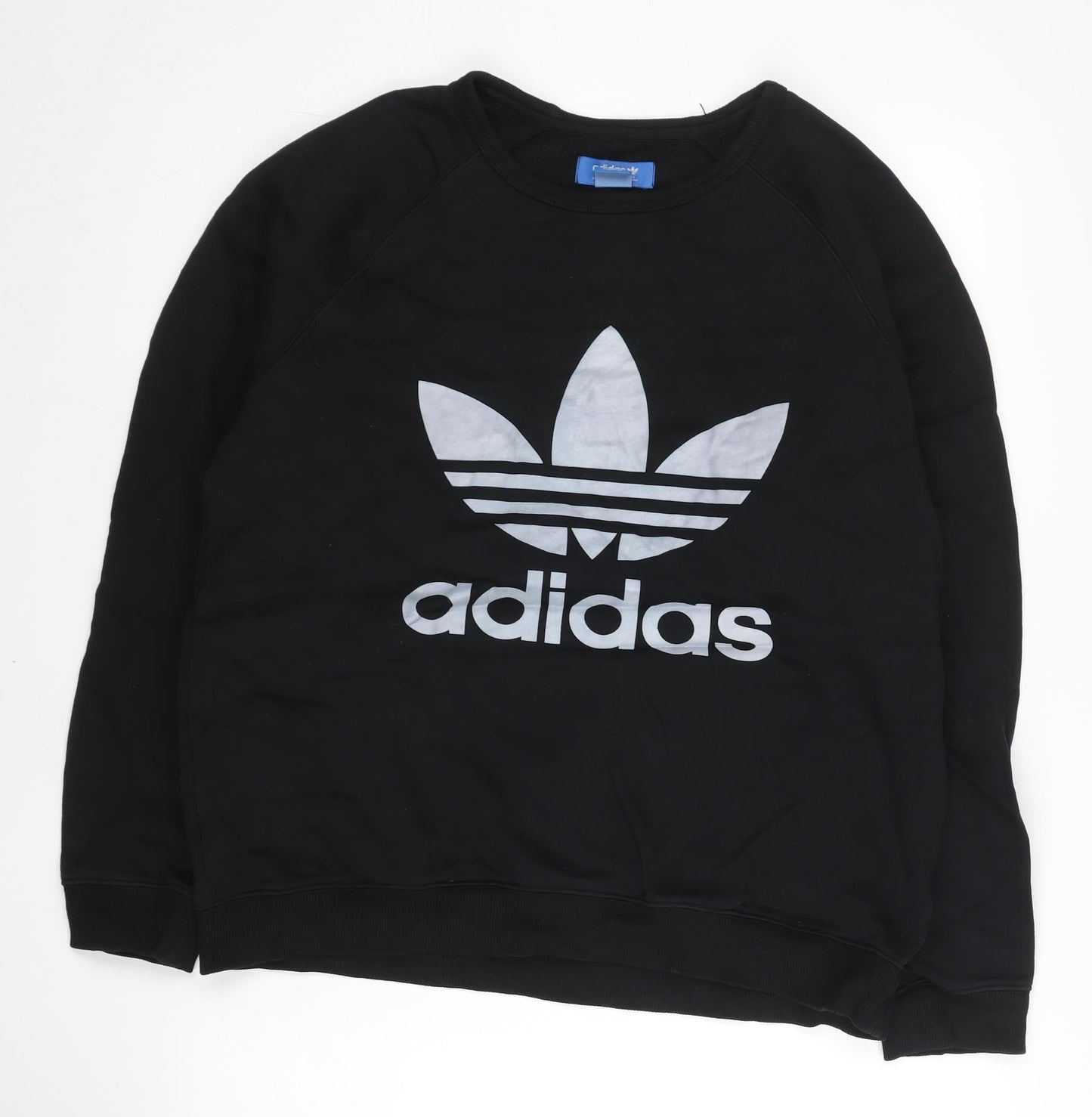Mens UK Size L adidas Black Pullover Sweatshirt