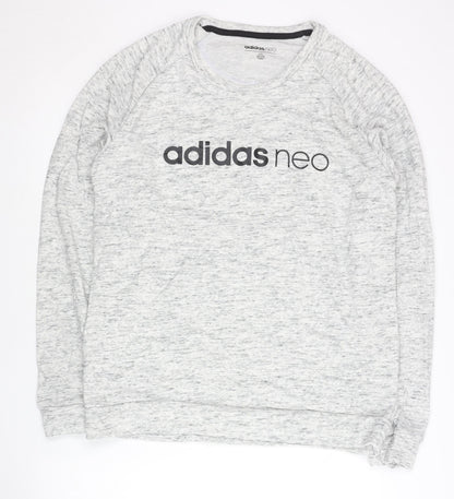 Mens UK Size L adidas Grey Pullover Sweatshirt