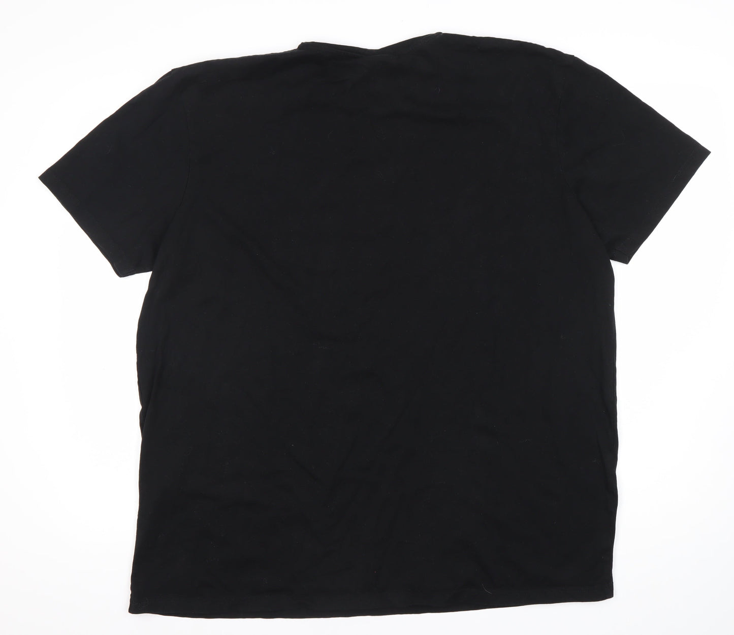 McKenzie Men's Black XL Crew Neck Short Sleeve Cotton T-Shirt