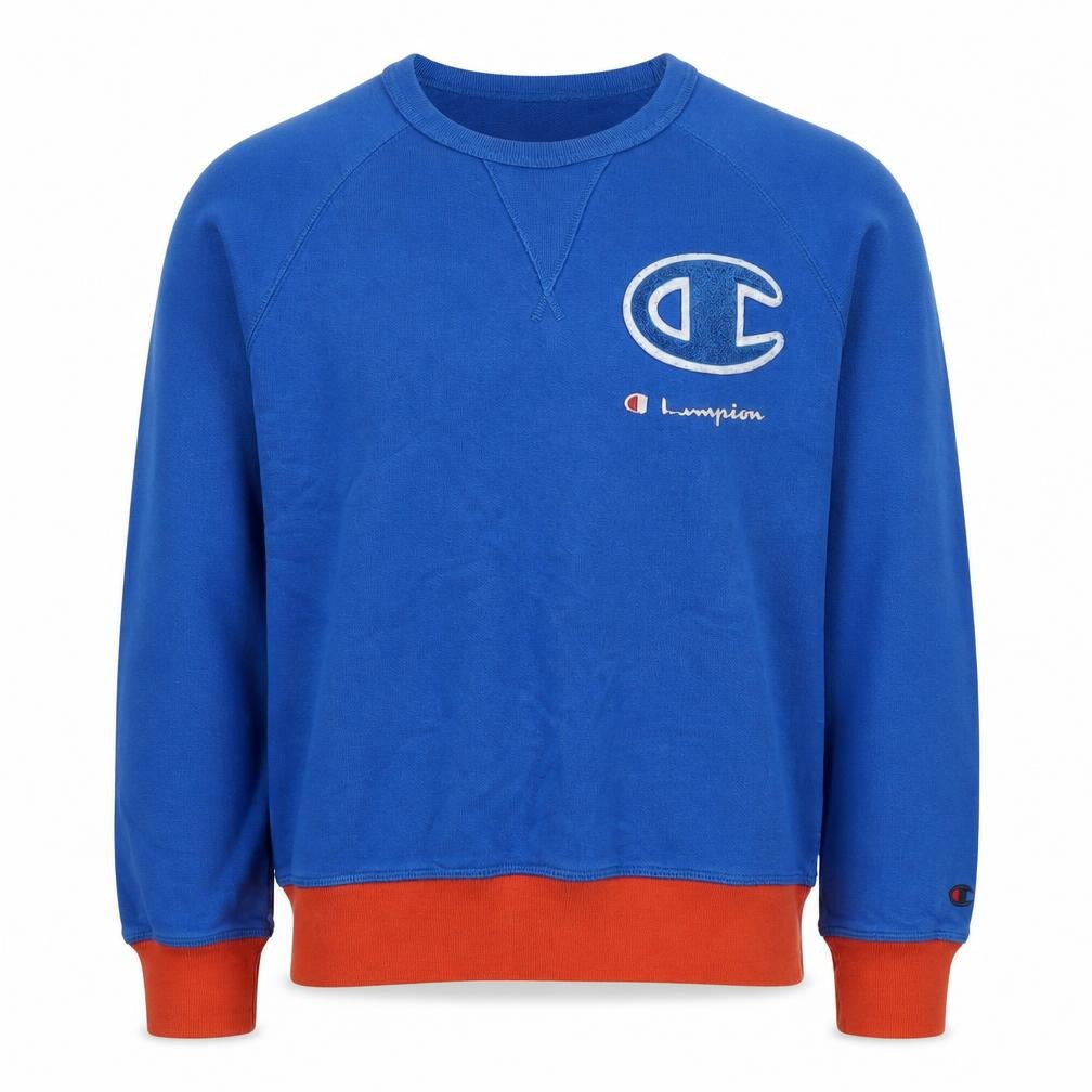 Mens UK Size S Champion Blue Pullover Sweatshirt
