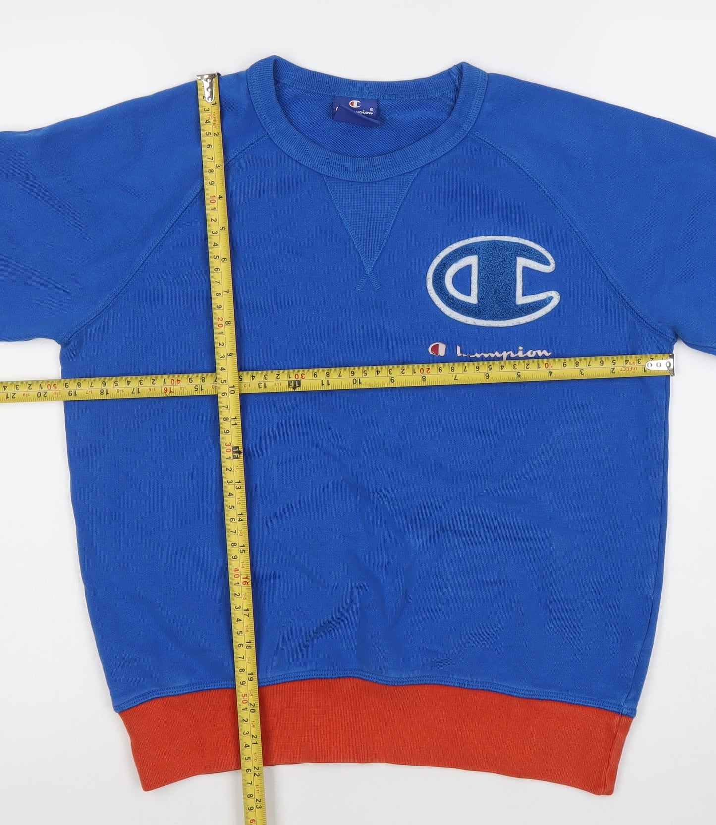 Mens UK Size S Champion Blue Pullover Sweatshirt