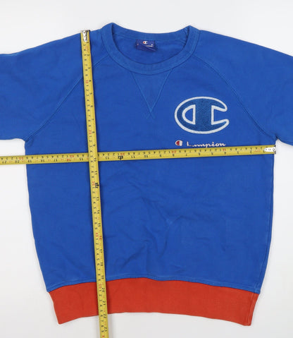 Mens UK Size S Champion Blue Pullover Sweatshirt