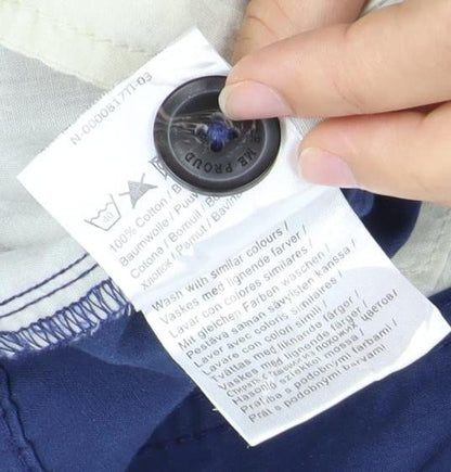 Blend Men's Blue Chino Trousers M Regular Fit Cotton