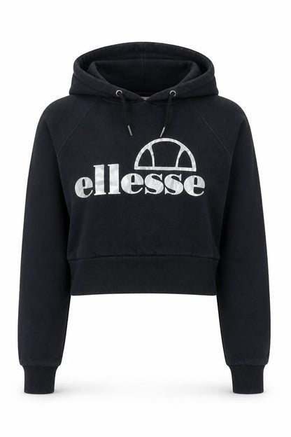 Womens UK Size 10 ellesse Black Pullover Hoodie