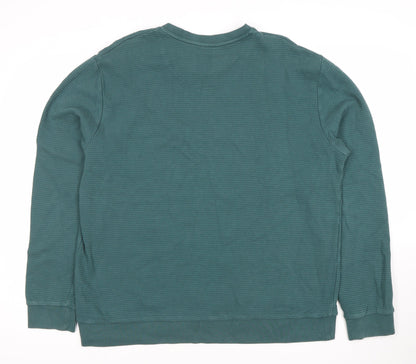 A-FRAME Men’s Green XL Pullover Sweatshirt Crew Neck Cotton