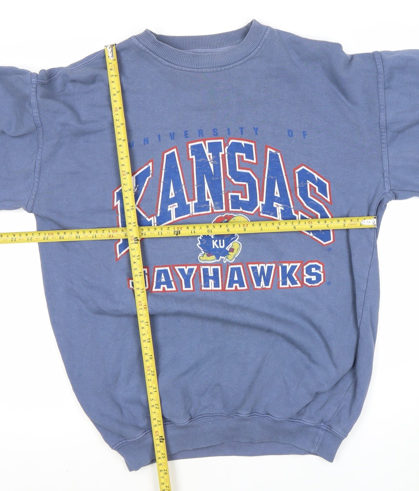 Cheyenne River Men’s Blue Small Kansas Jayhawks Sweatshirt Pullover