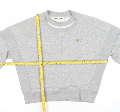Each x Other Women Grey Small Crew Neck Sweatshirt Logo Detail