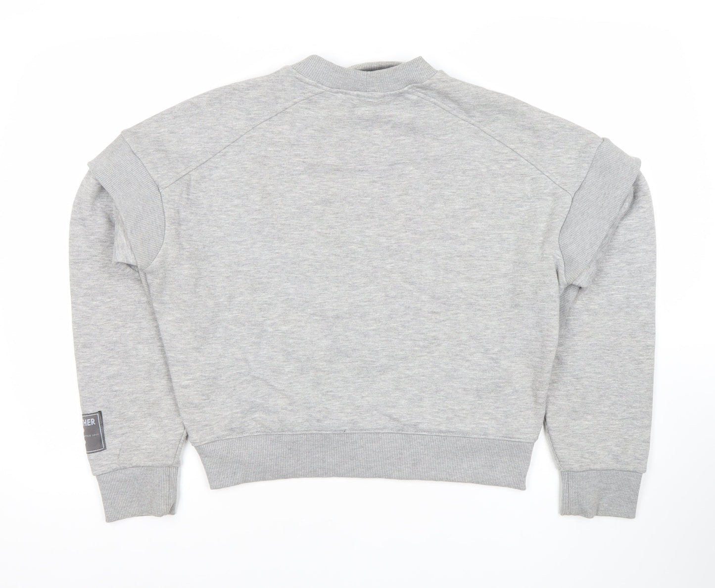 Each x Other Women Grey Small Crew Neck Sweatshirt Logo Detail