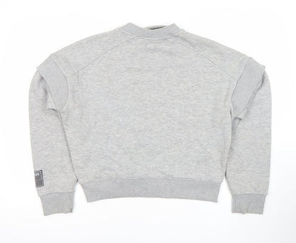 Each x Other Women Grey Small Crew Neck Sweatshirt Logo Detail
