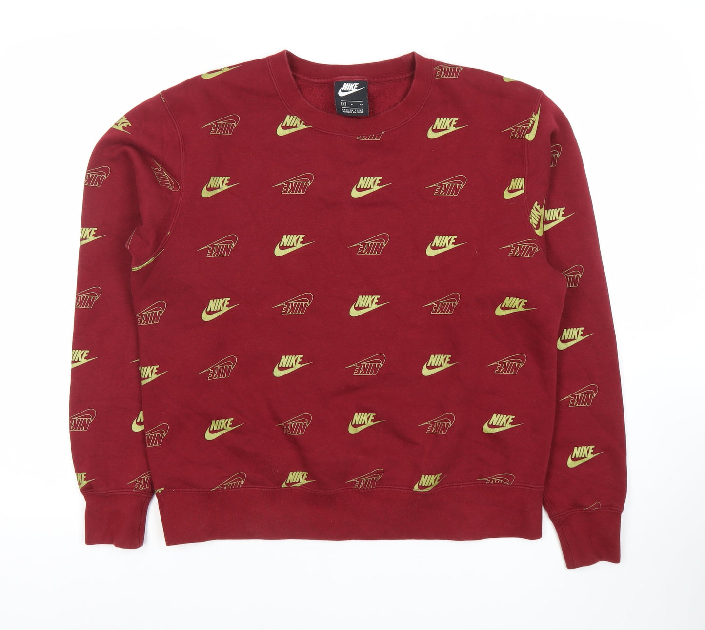 Mens UK Size S Nike Red Pullover Sweatshirt