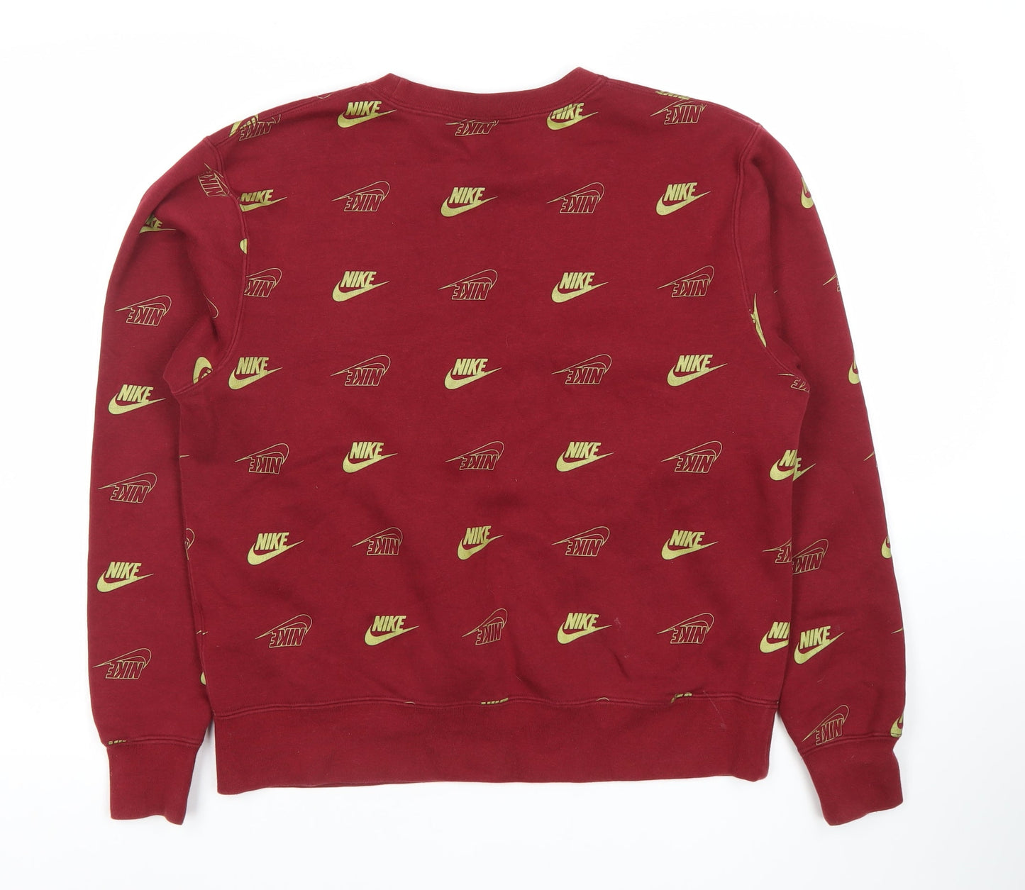 Mens UK Size S Nike Red Pullover Sweatshirt