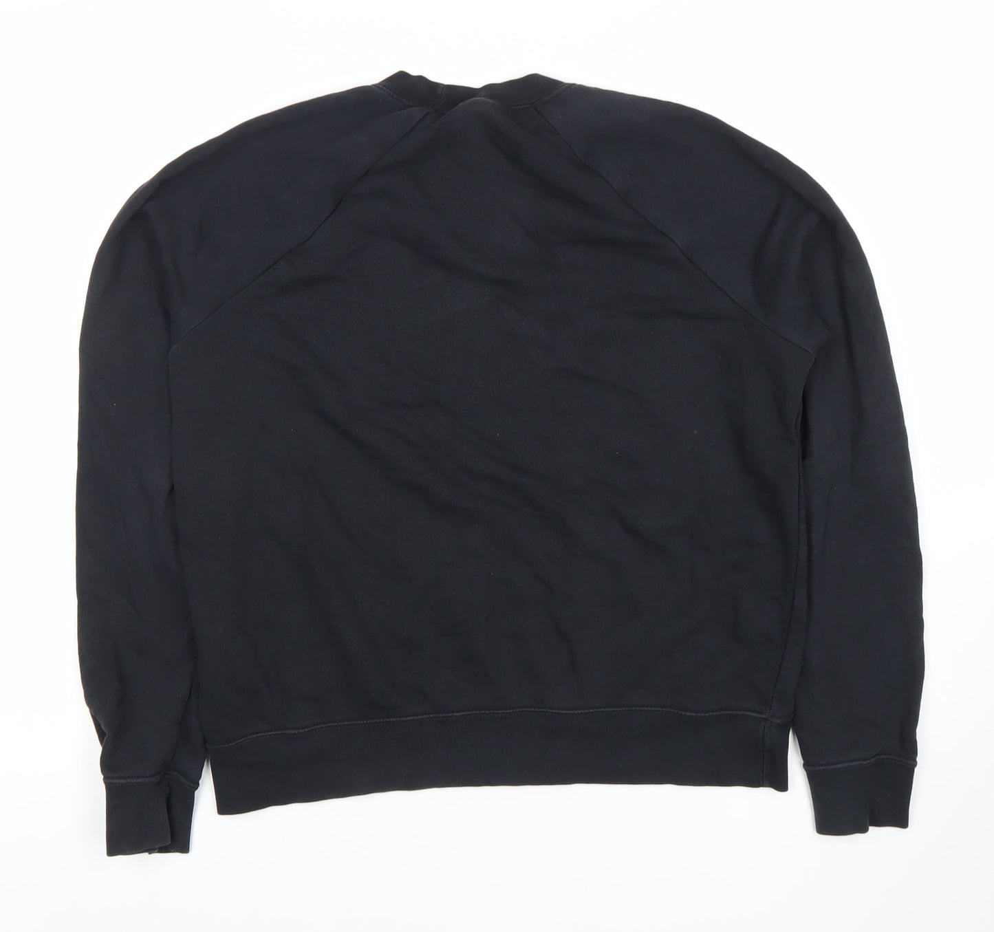 Nike Unisex Black Crew Neck Pullover Sweatshirt M Regular Fit