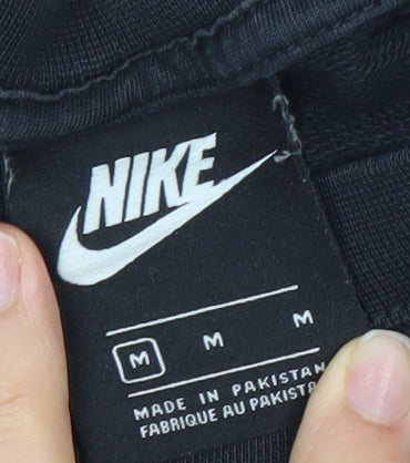 Nike Unisex Black Crew Neck Pullover Sweatshirt M Regular Fit