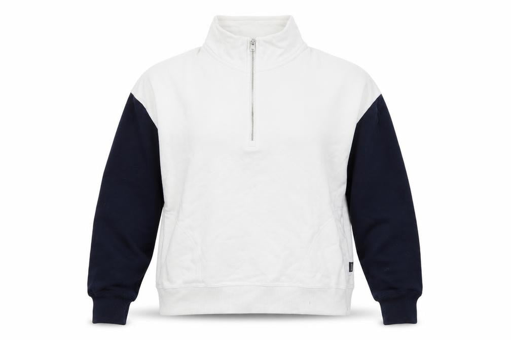 Womens UK Size M Hollister White Pullover Sweatshirt