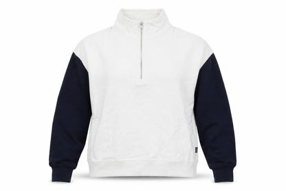 Womens UK Size M Hollister White Pullover Sweatshirt