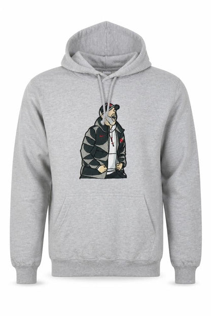 Mens UK Size S Just Hoods Grey Pullover Hoodie