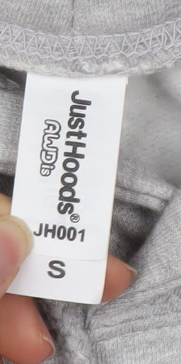 Mens UK Size S Just Hoods Grey Pullover Hoodie