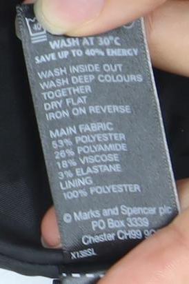 Marks and Spencer Women Black Lace Pencil Skirt Size 12 Zip Lined