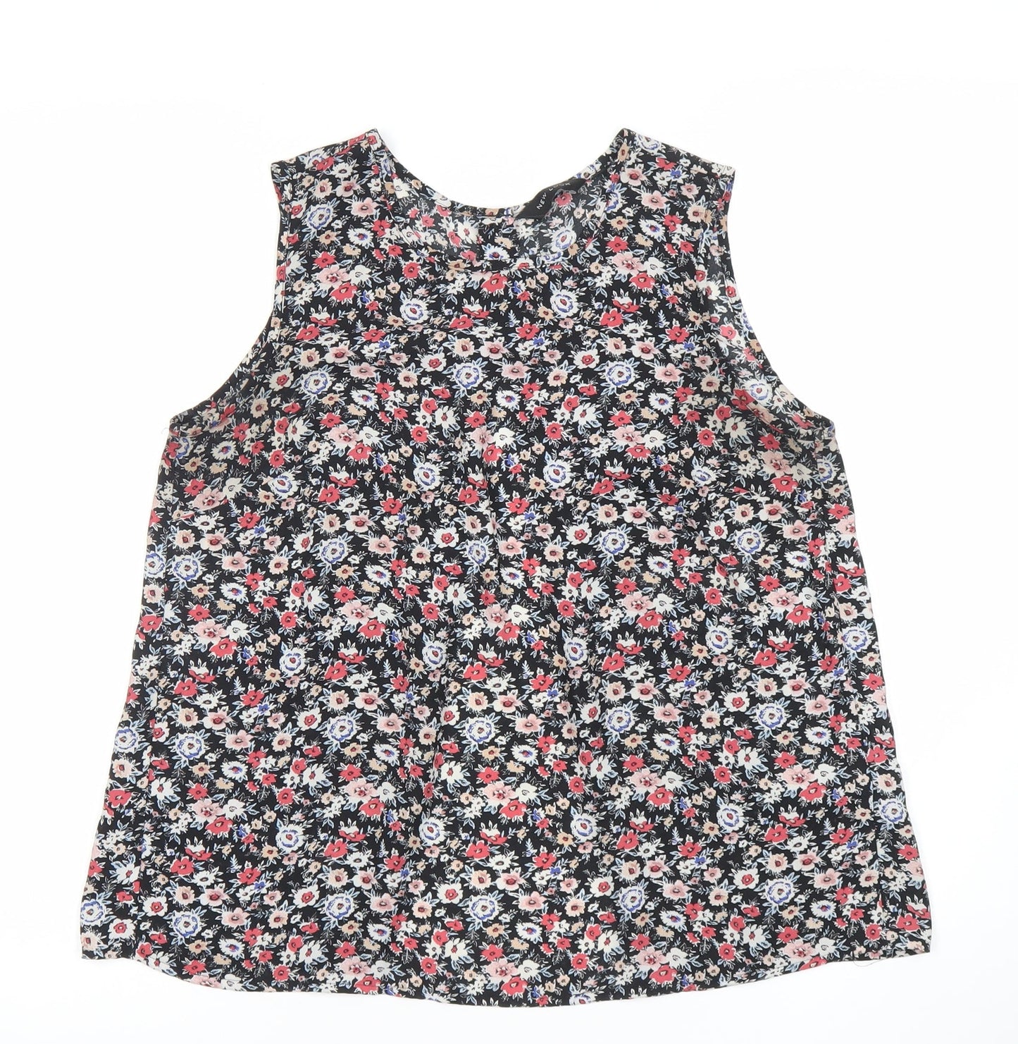 Womens UK Size 8 New Look Multicoloured Basic Tank