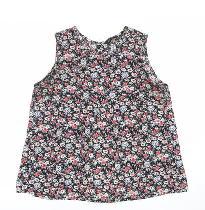 Womens UK Size 8 New Look Multicoloured Basic Tank