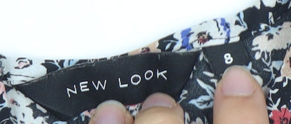 Womens UK Size 8 New Look Multicoloured Basic Tank
