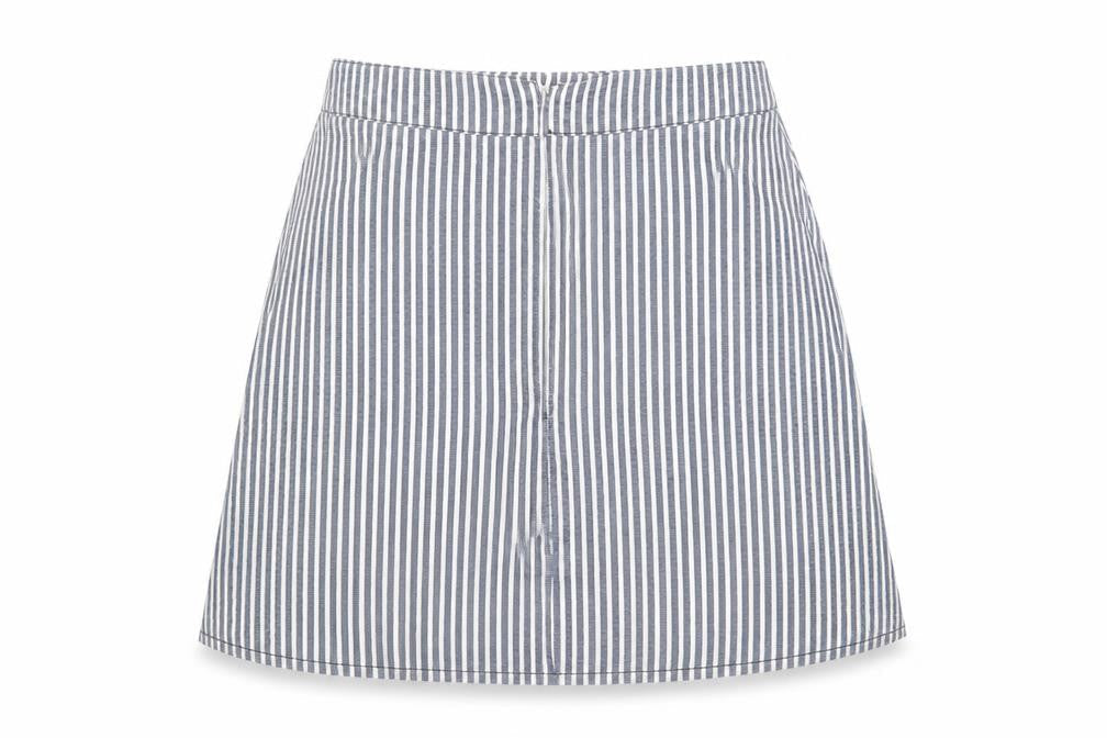 Womens UK Size XS Unknown A-Line Denim Skirt