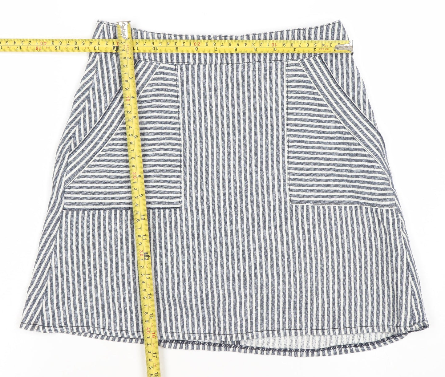 Womens UK Size XS Unknown A-Line Denim Skirt