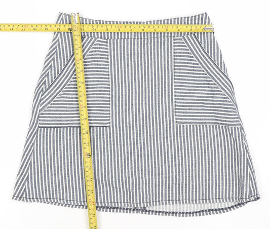 Womens UK Size XS Unknown A-Line Denim Skirt