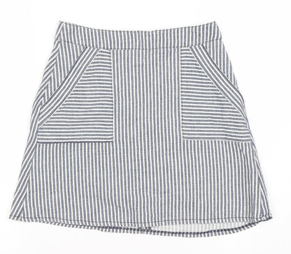 Womens UK Size XS Unknown A-Line Denim Skirt