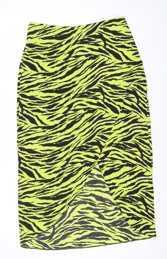 Miss Selfridge Women’s Multicoloured Animal Print Skirt UK 12