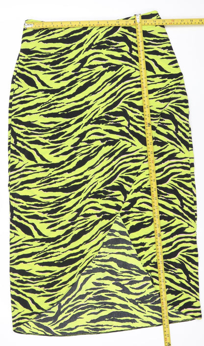 Miss Selfridge Women’s Multicoloured Animal Print Skirt UK 12
