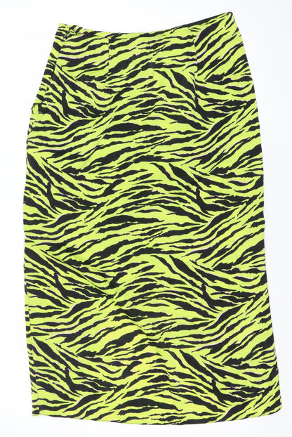 Miss Selfridge Women’s Multicoloured Animal Print Skirt UK 12