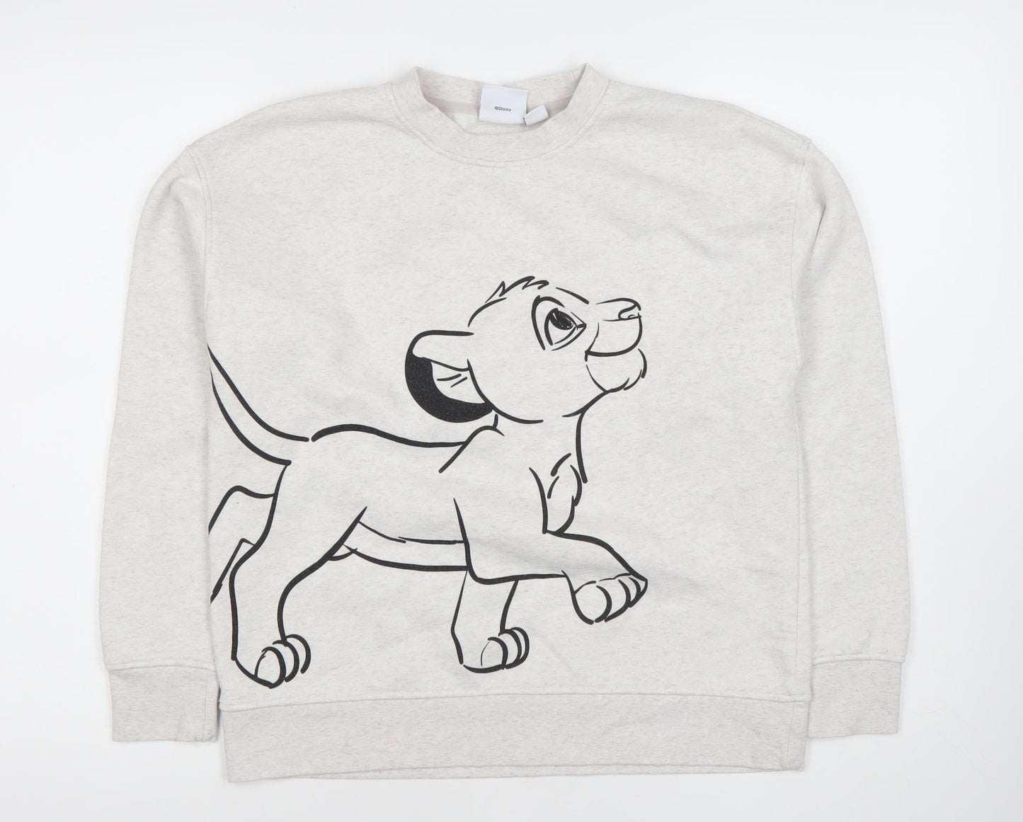 Womens UK Size XS Disney Beige Pullover Sweatshirt